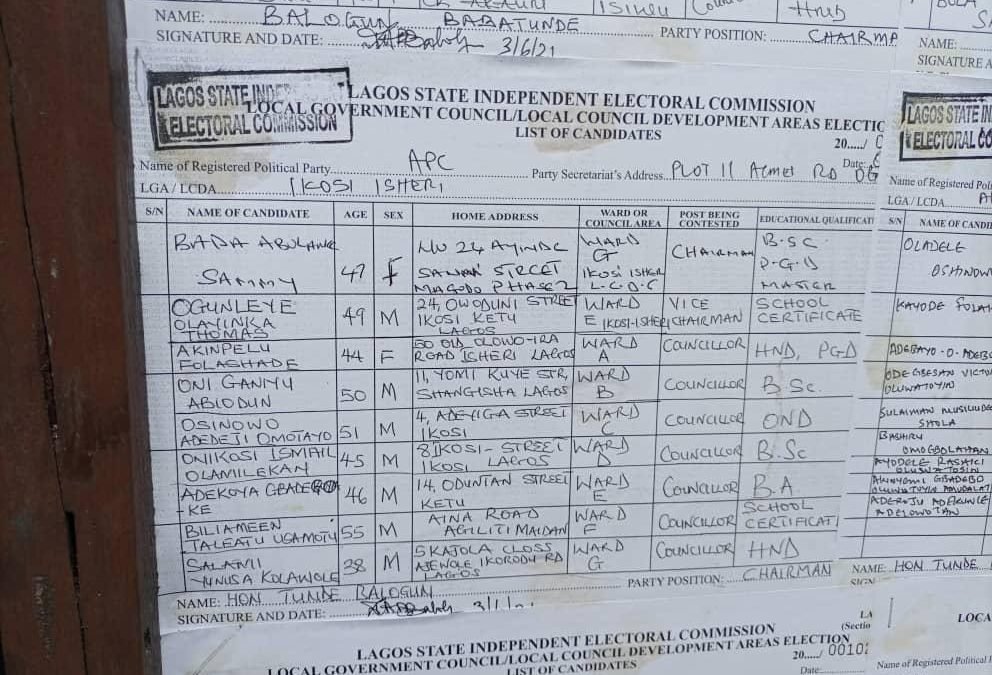 Breaking: LASIEC Unveils Confirmed List of Candidates
