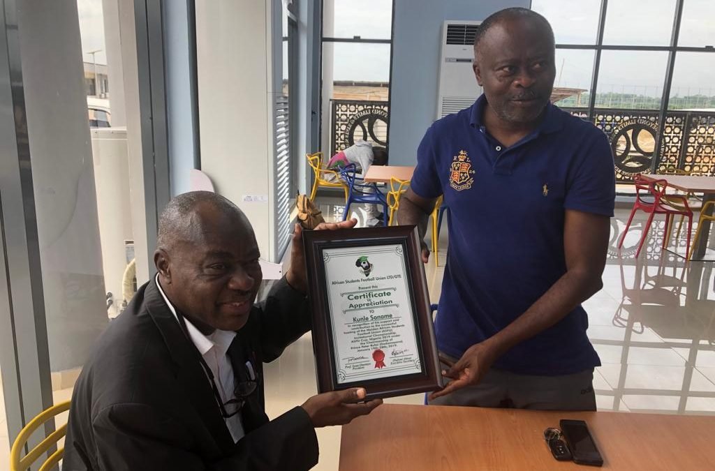 Breaking!!! Soname Appointed Patron of Africa Students Football Union