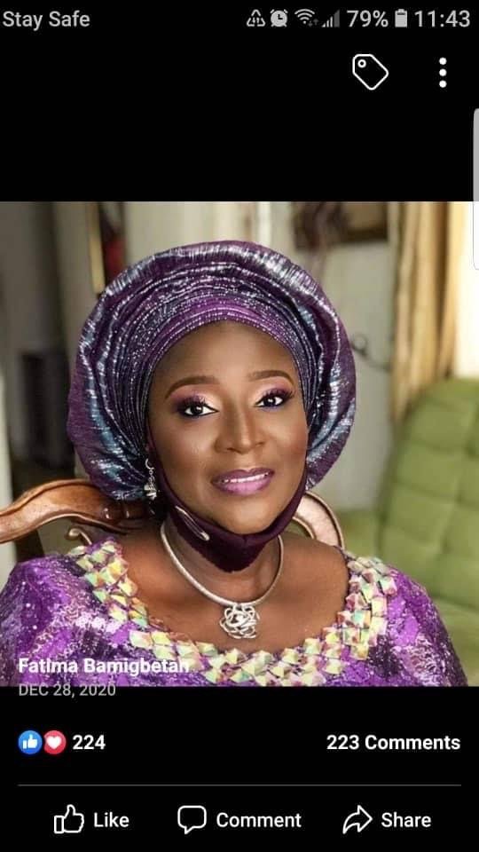 Former Lagos Commissioner, Bamigbetan loses Wife, Fatimah