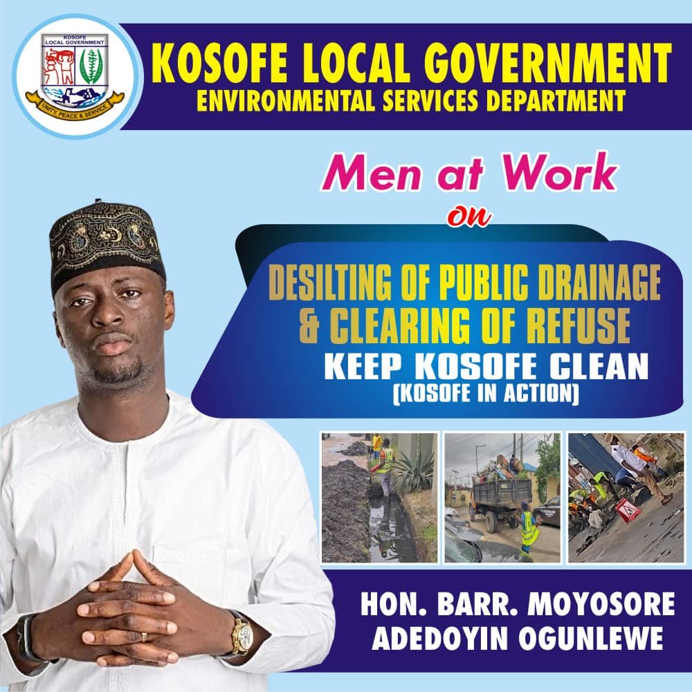 Flooding: Ogunlewe Commences decongestion of drainages campaign in Kosofe