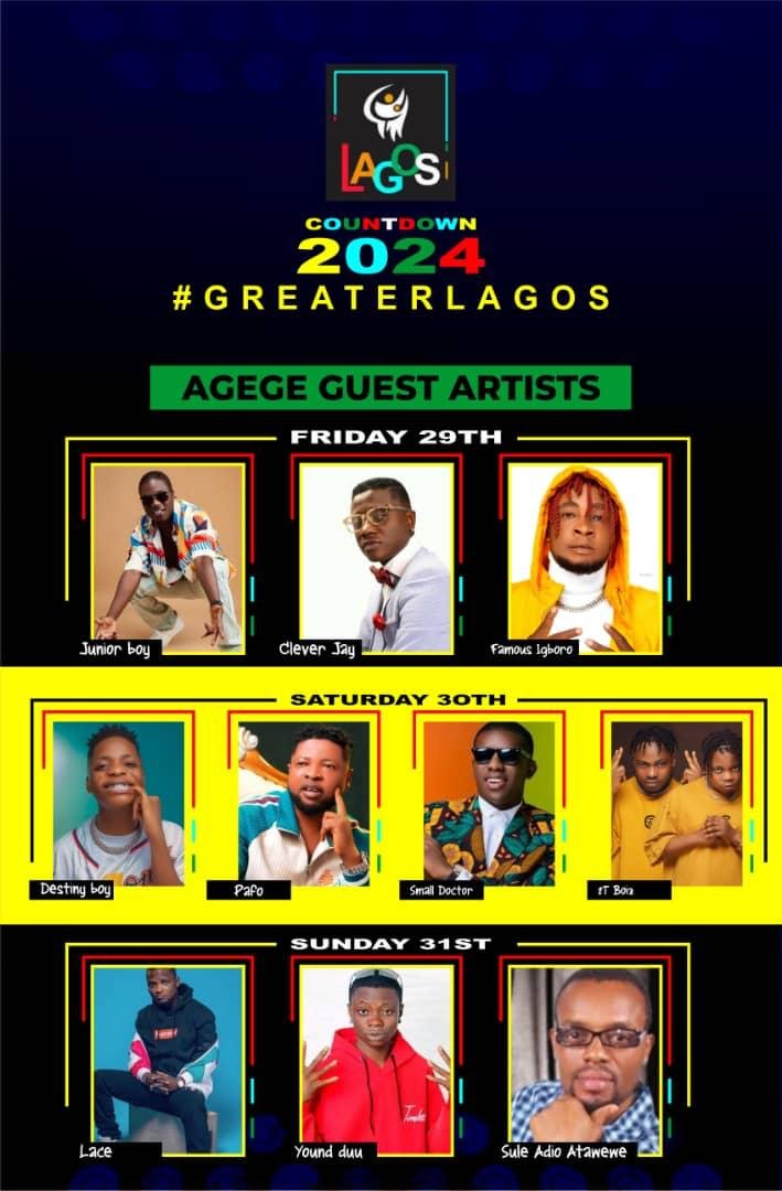 Lagos Unveils A-List Artists for Lagos Countdown 2023