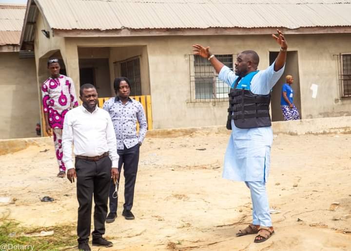 Mayor Oshinowo Inspects Ongoing Construction at Agboyi Recreational Centre