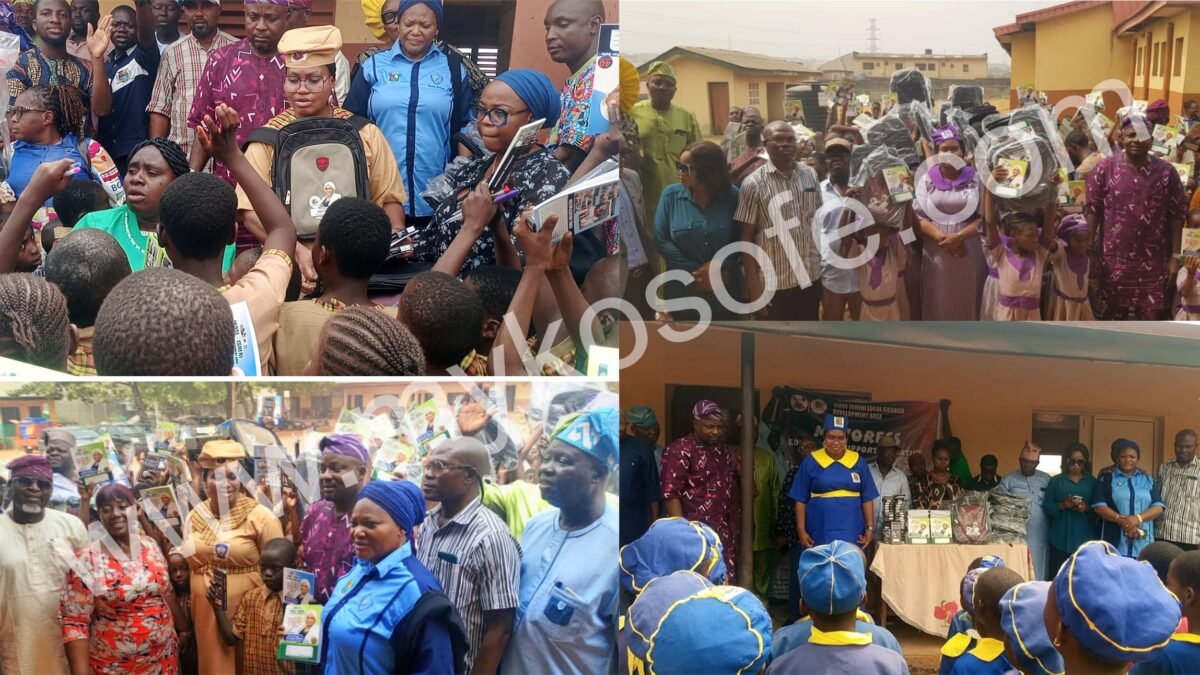 Mayoress Goes To School: Princess Samiat Bada Embarks on Educational Tour, Distributes School Supplies To Ikosi-Isheri LCDA Primary Schools