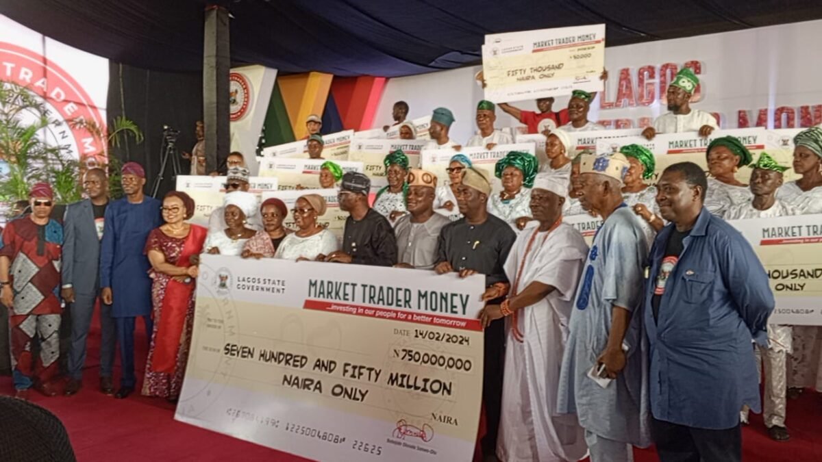 SANWO-OLU FLAGS OFF LAGOS MARKET TRADER MONEY, DISTRIBUTES N750M TO 15,000 BENEFICIARIES